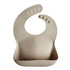 Silicone baby bib shifting sand mushie bib mushie 