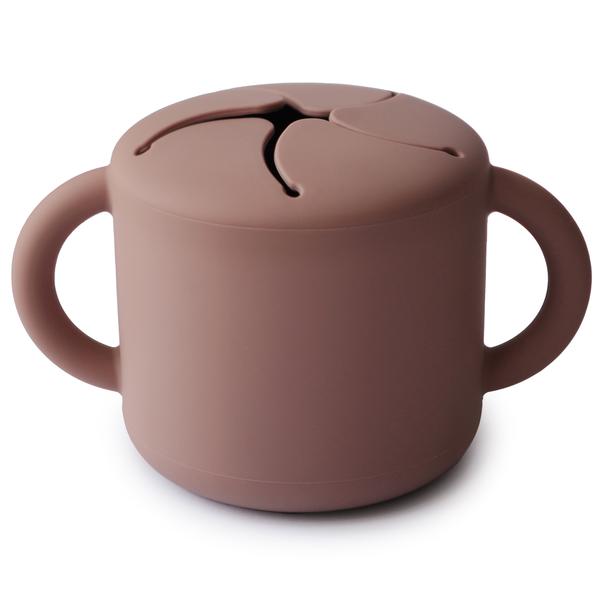 Snack cup cloudy mauve mushie meal mushie 