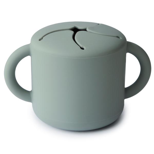 Snack cup cambridge blue mushie meal mushie 