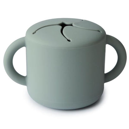 Snack cup cambridge blue mushie meal mushie 