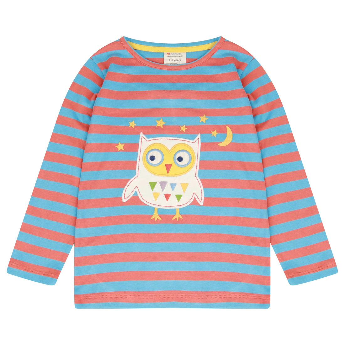 Stripy owl top Piccalilly Tops Piccalilly 