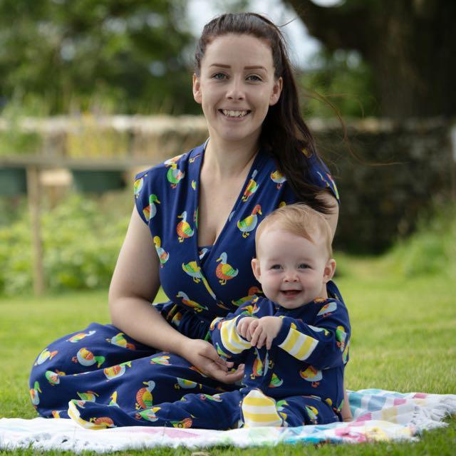 Hooded playsuit duck Piccalilly Playsuit Piccalilly 