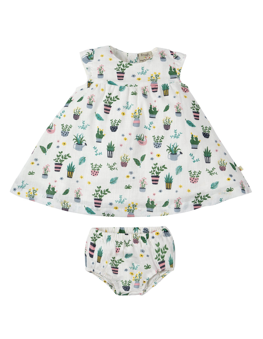 Dolly muslin outfit - greenhouse Frugi playsuit Frugi