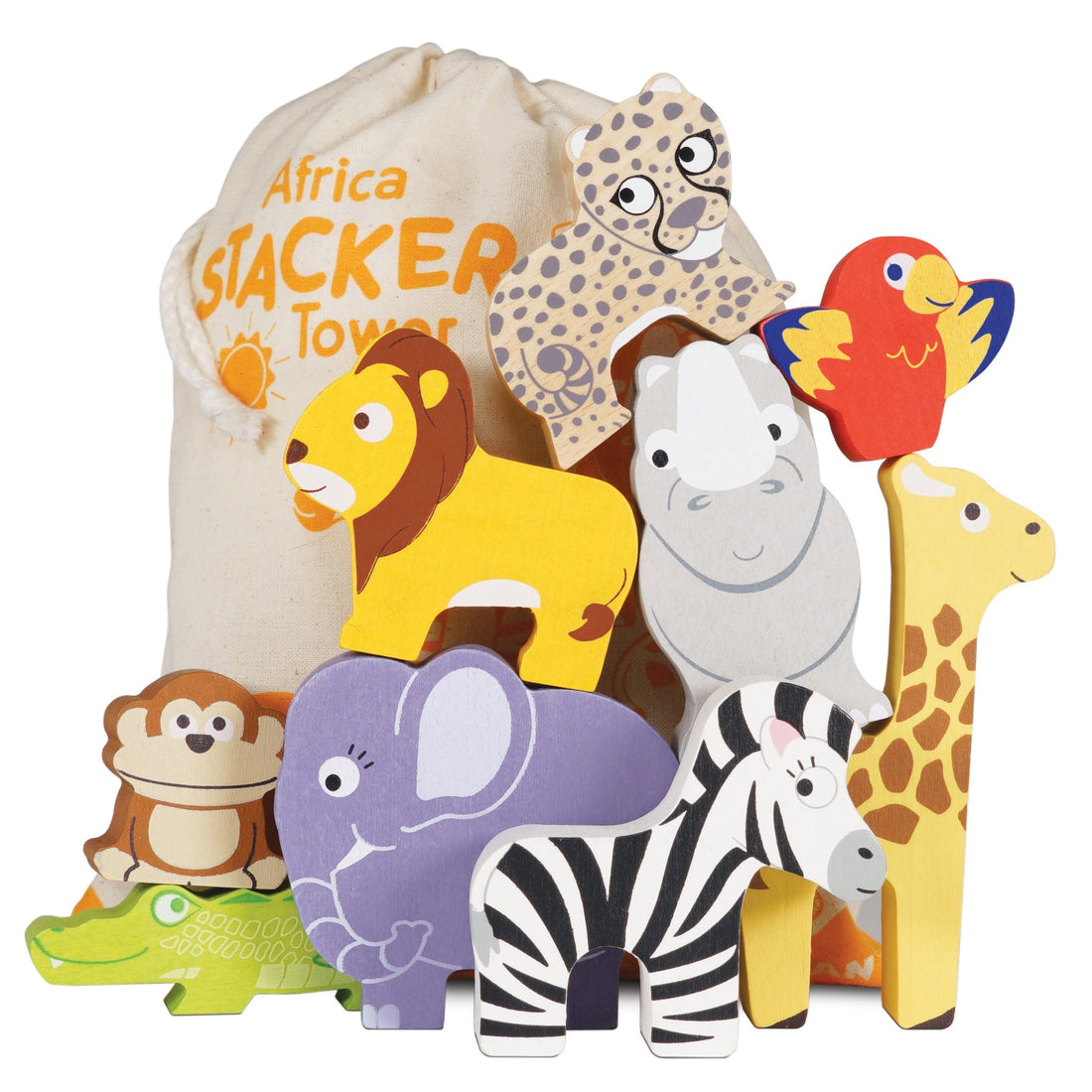 Africa stacker and bag Le Toy Van Toys Le Toy Van