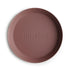 2-pack round dinnerware plates woodchuck mushie meal mushie 