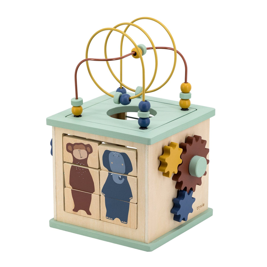 Cubo de atividades de madeira 5 em 1 Toys Trixie 