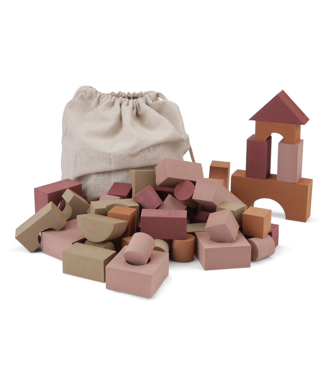 Building blocks foam XL pack pink Lille Vilde Toys LIlle Vilde 
