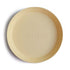 2-pack round dinnerware plates daffodil mushie meal mushie 