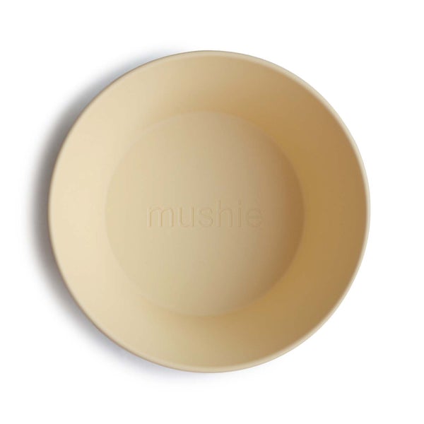 2-pack round dinnerware bowl daffodil mushie meal mushie 