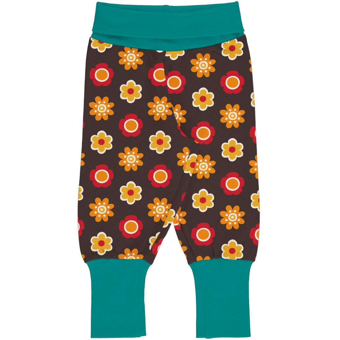 Calças evolutivas flores Pants Maxomorra