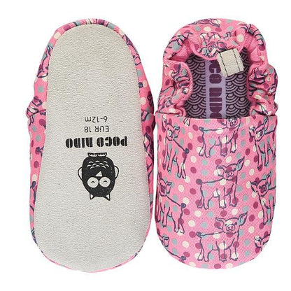 Pigs pink shoes Poco Nido Baby shoes Poco Nido 