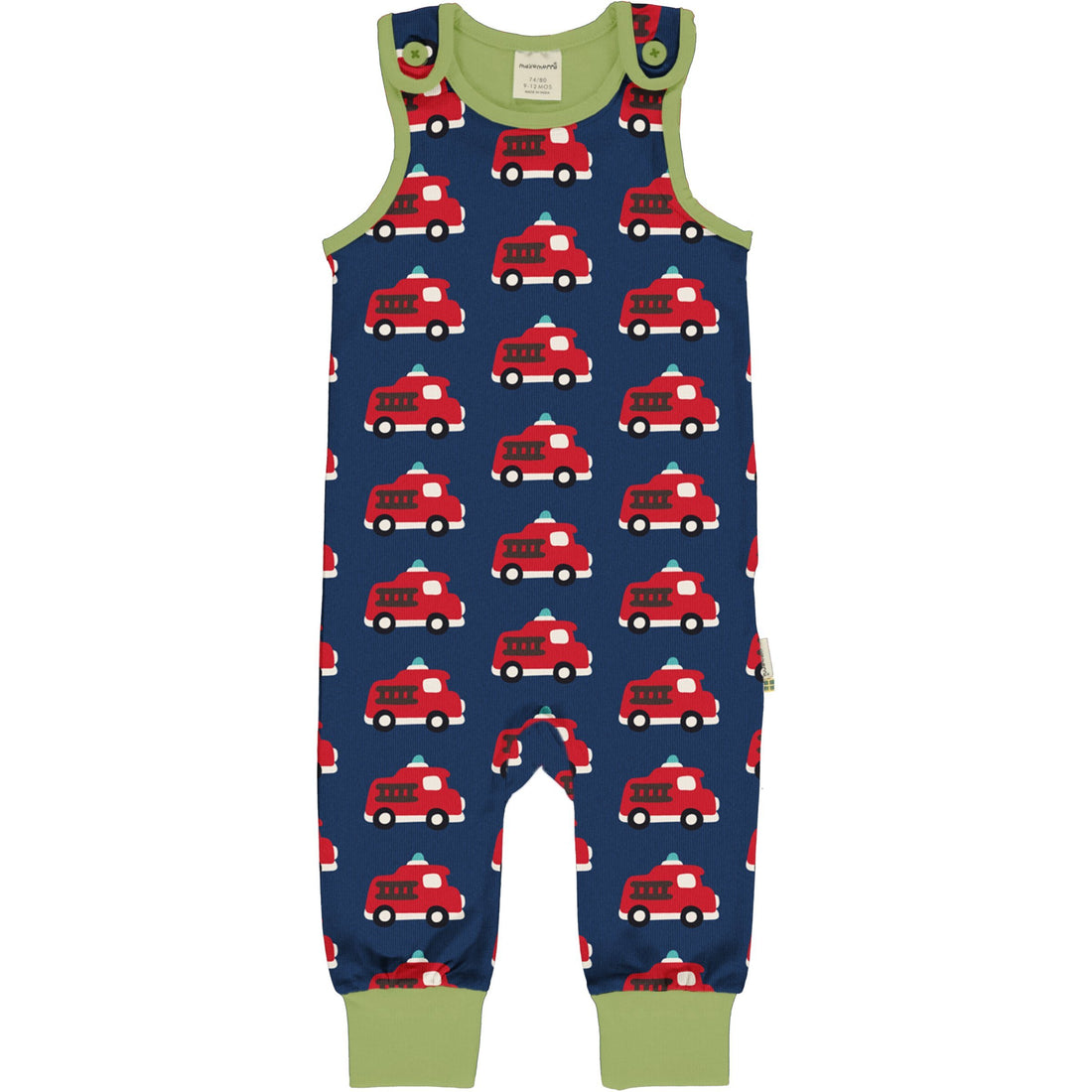 Fire truck dungarees Maxomorra Dungarees Maxomorra