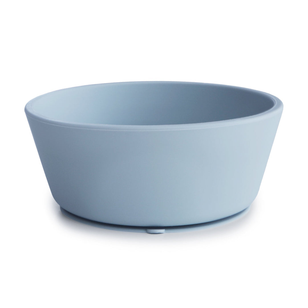 Silicone suction bowl powder blue mushie meal mushie 