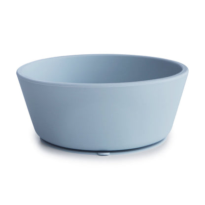 Silicone suction bowl powder blue mushie meal mushie 