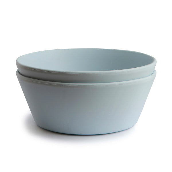 2-pack round dinnerware bowl powder blue mushie meal mushie 