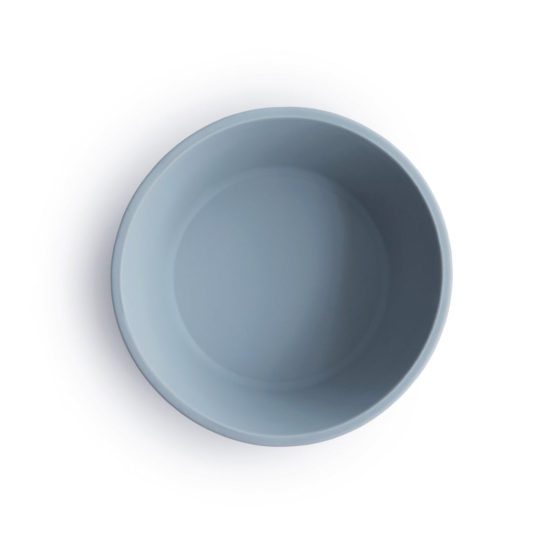 Silicone suction bowl powder blue mushie meal mushie 