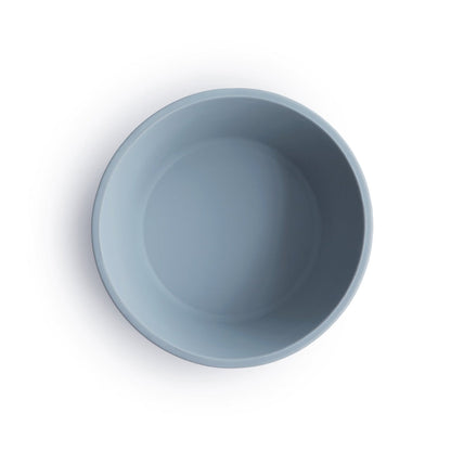 Silicone suction bowl powder blue mushie meal mushie 