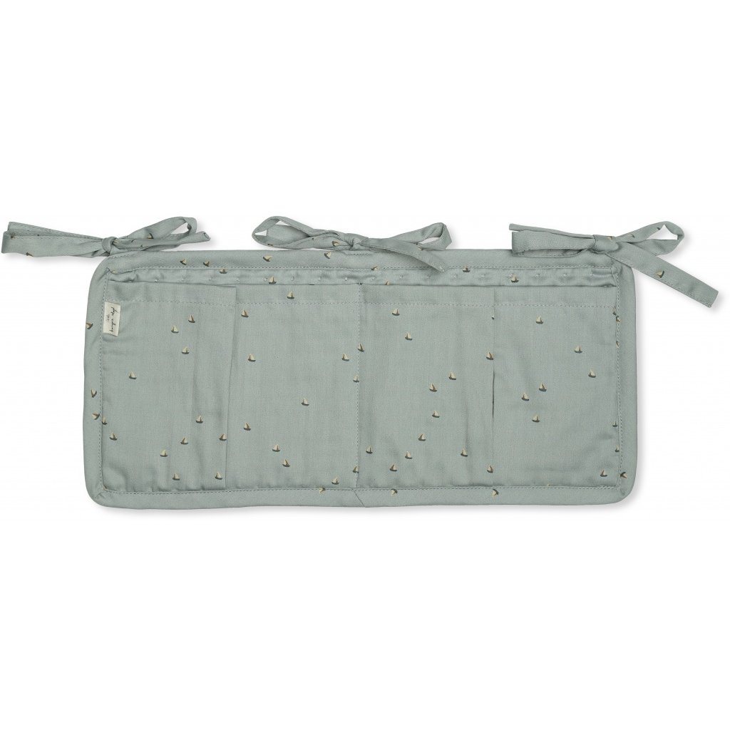 Quilted bed pockets mille marine french blue Konges sløjd acessories Konges sløjd 