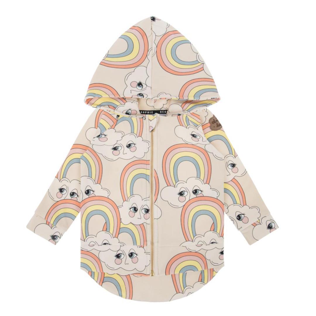 Casaco com capuz rainbow light Tops Dear Sophie 