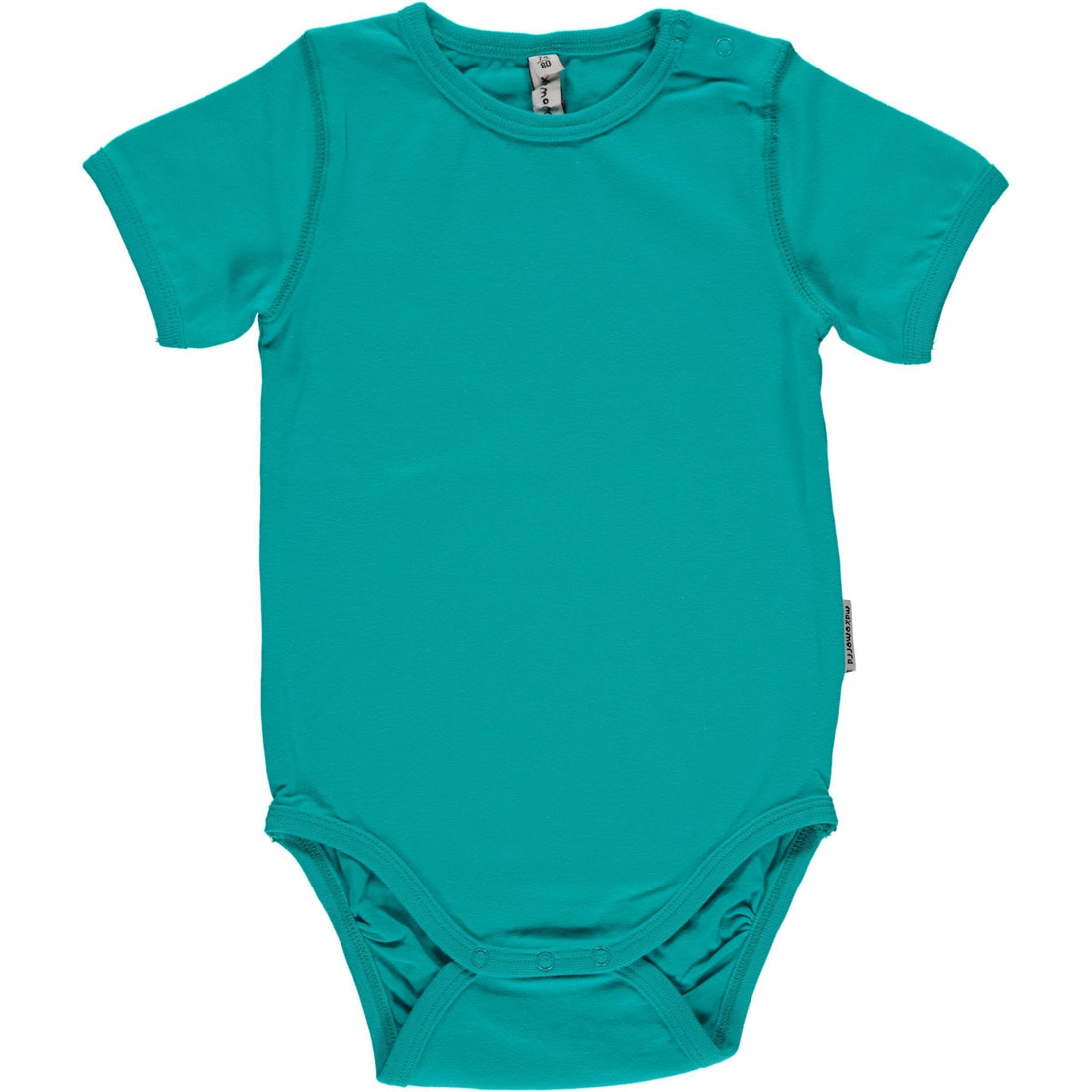 Body manga curta turquoise 3-6 meses Body Maxomorra