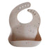 Silicone baby bib vanilla confetti mushie bib mushie 