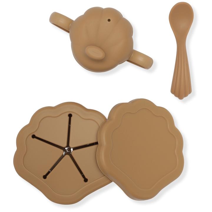 Silicone clam set almond Konges sløjd Meal Konges sløjd 
