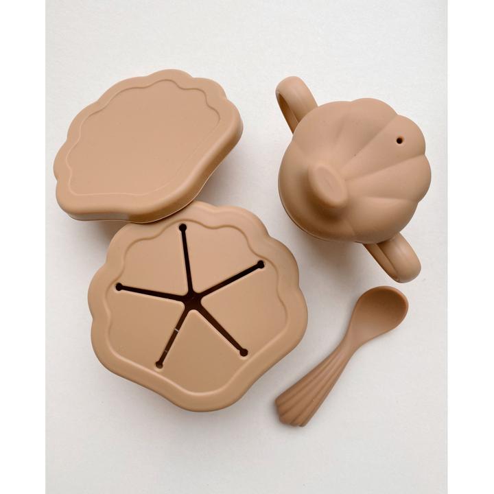 Silicone clam set almond Konges sløjd Meal Konges sløjd 