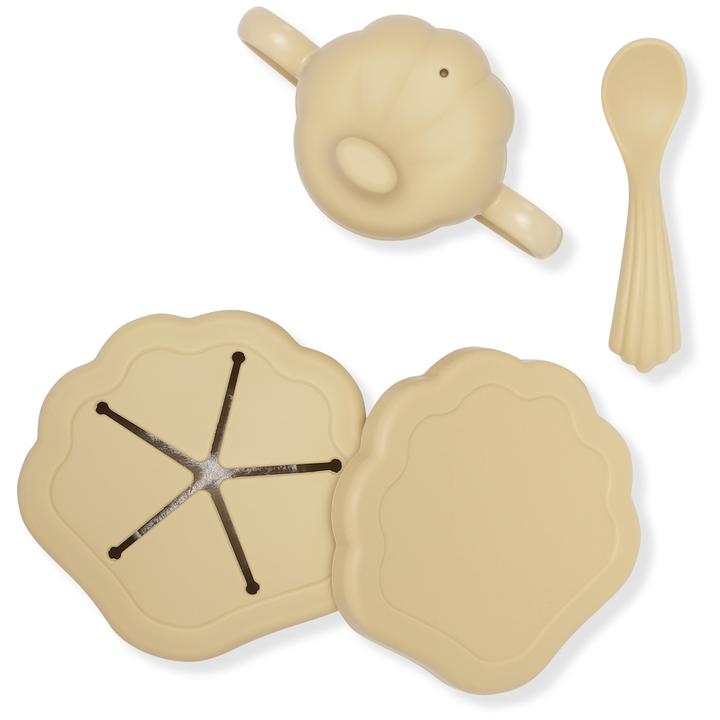 Silicone clam set lemonade Konges sløjd Meal Konges sløjd 