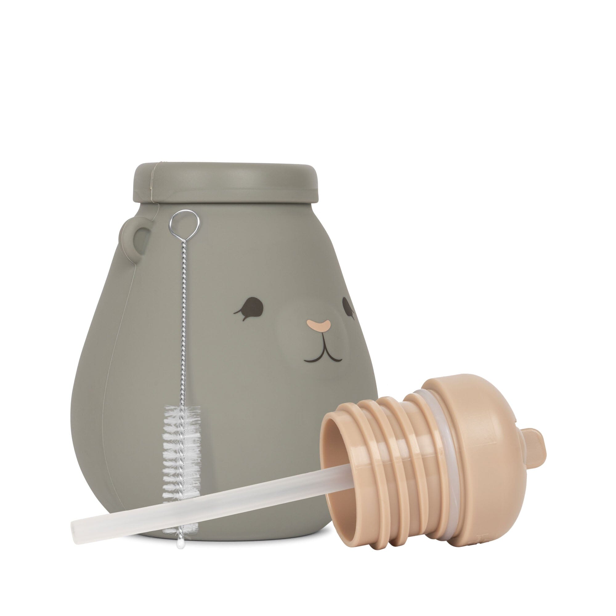 Garrafa de silicone teddy whale meal Konges sløjd 