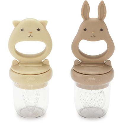 Silicone fruit feeding pacifier bunny bark shell Konges sløjd Dinnerware Konges sløjd 