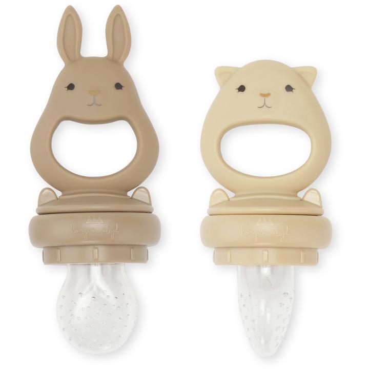 Silicone fruit feeding pacifier bunny bark shell Konges sløjd Dinnerware Konges sløjd 
