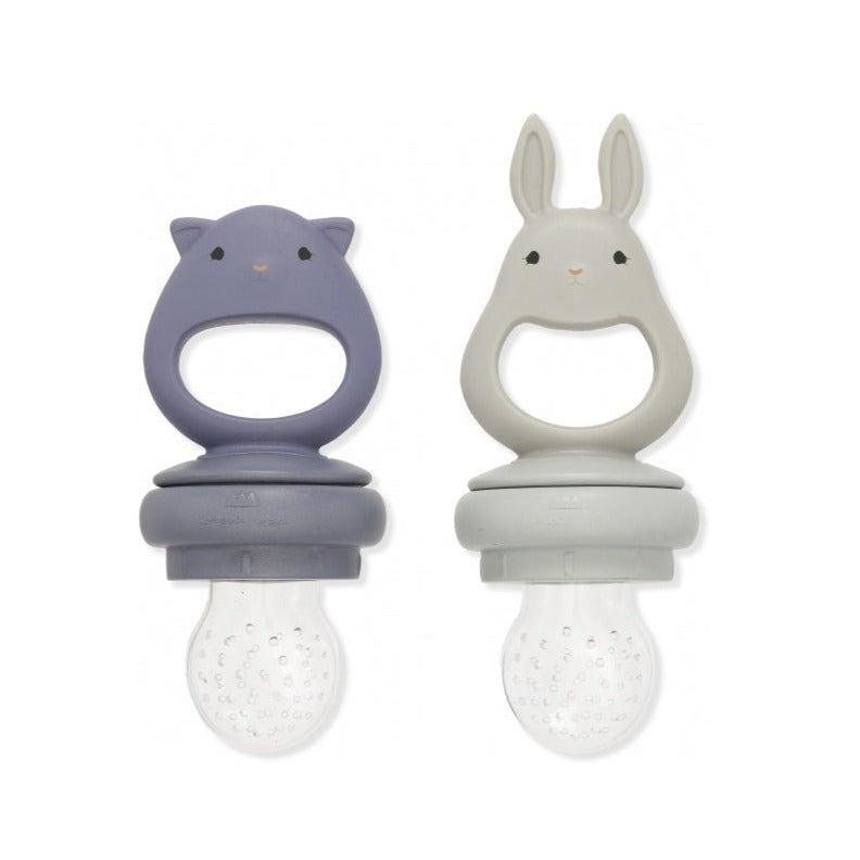 Silicone fruit feeding pacifier bunny onyx Konges sløjd Dinnerware Konges sløjd 