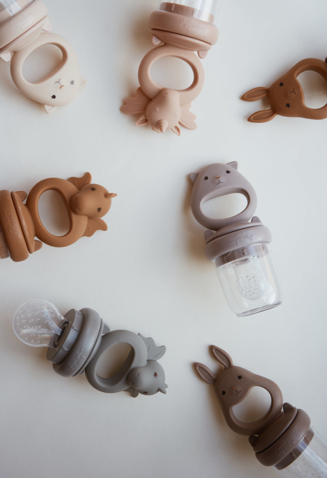 Alimentadores mordedores bunny silicone lilac + shitake Dinnerware Konges sløjd 
