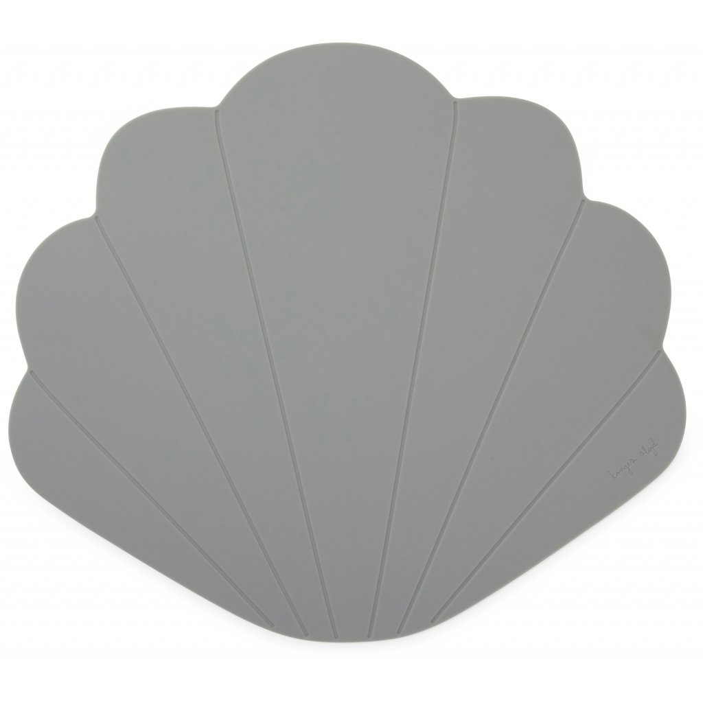 Silicone placemat clam light blue Konges sløjd Meal Konges sløjd 