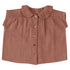 Blouse with Peter Pan collar (muslin) walnut Pigeon Tops Pigeon Organics 