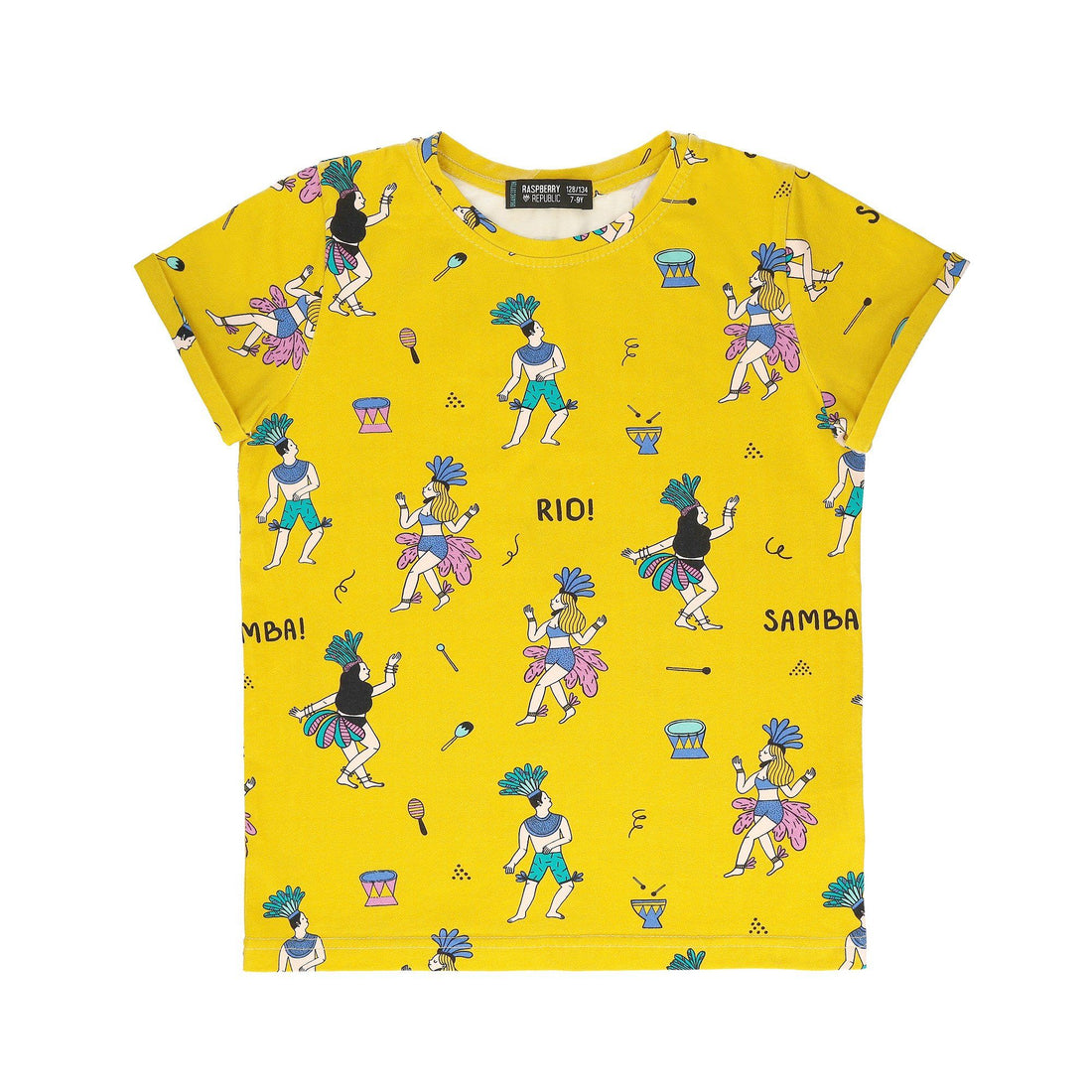 T-shirt samba de Janeiro Raspberry Republic Tops Raspberry Republic 