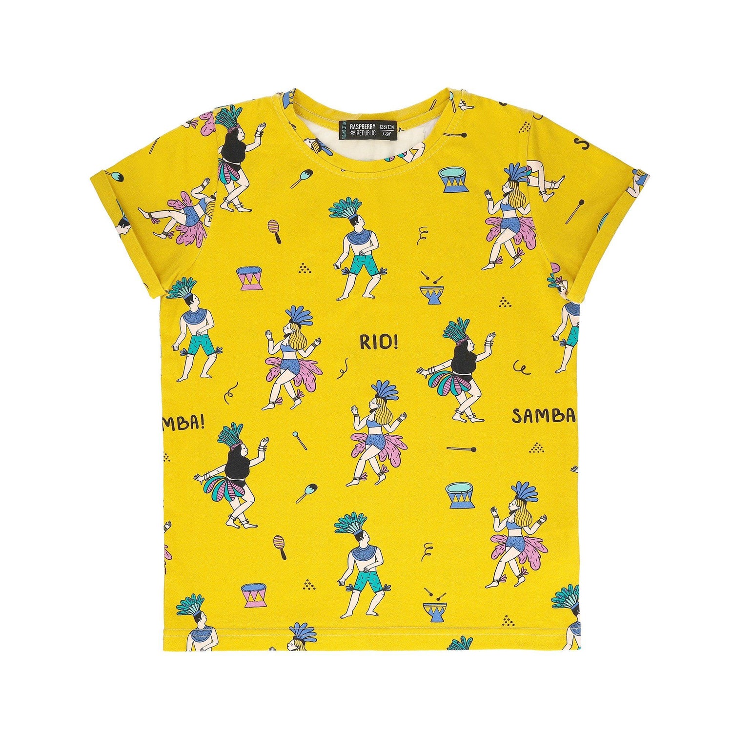 T-shirt samba de Janeiro Raspberry Republic Tops Raspberry Republic 