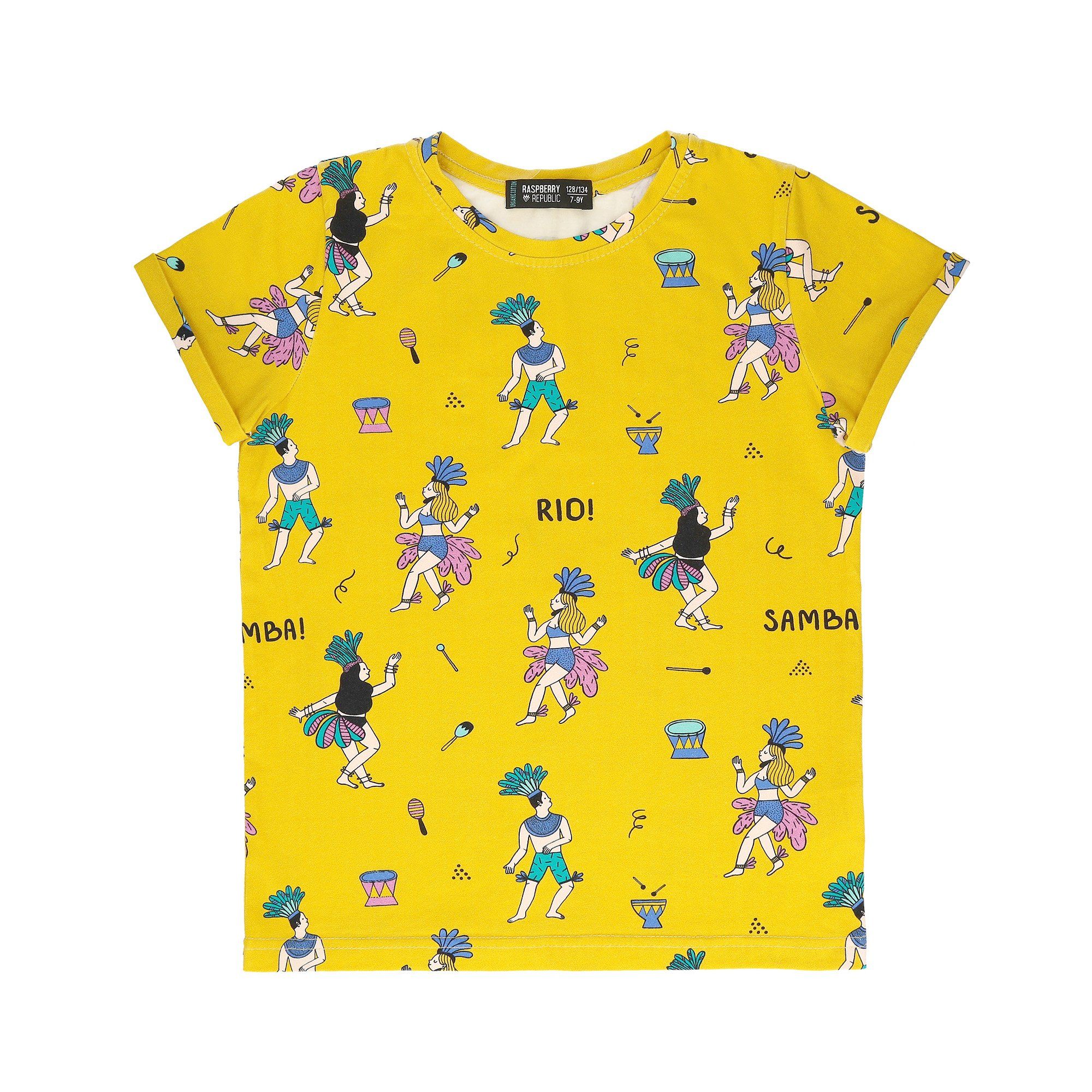 T-shirt samba de Janeiro Raspberry Republic Tops Raspberry Republic 