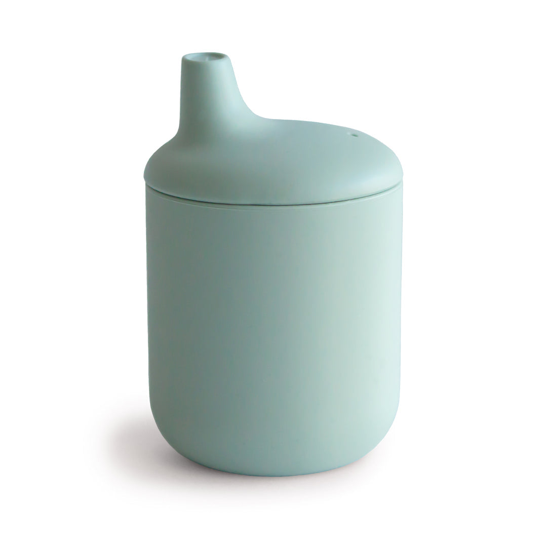 Silicone sippy cup cambridge blue mushie meal mushie 