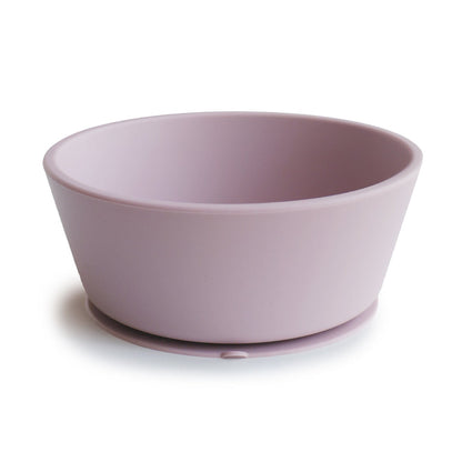 Silicone suction bowl lilac mushie meal mushie 