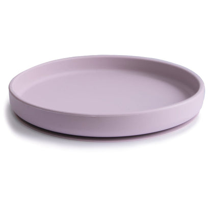 Prato clássico com ventosa lilac meal mushie 