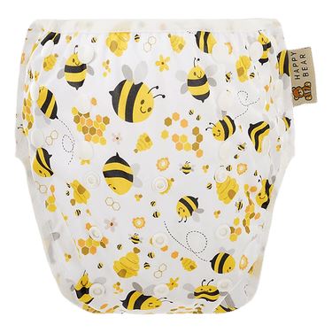 Fralda de natação reutilizável bees Happy Bear 