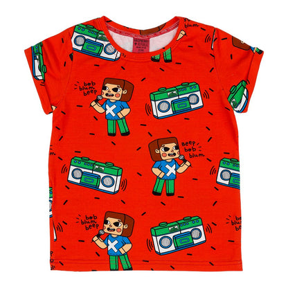 T-shirt brick party Raspberry Republic Tops Raspberry Republic 