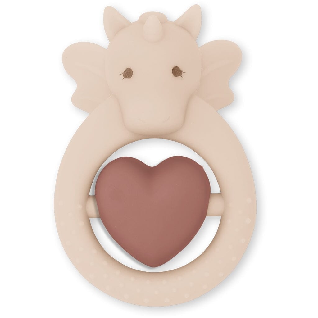 Mordedor unicórnio rose sand teether Konges sløjd 