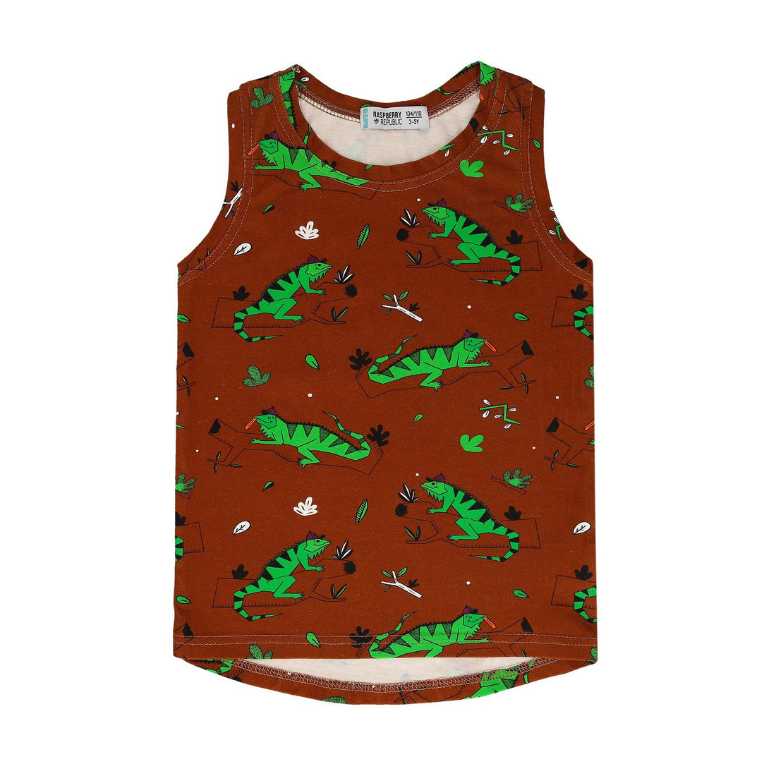 Tank top Ignacio the iguana Raspberry Republic Tops Raspberry Republic 