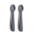 2-pack silicone feeding spoon tradewinds mushie Meal mushie 