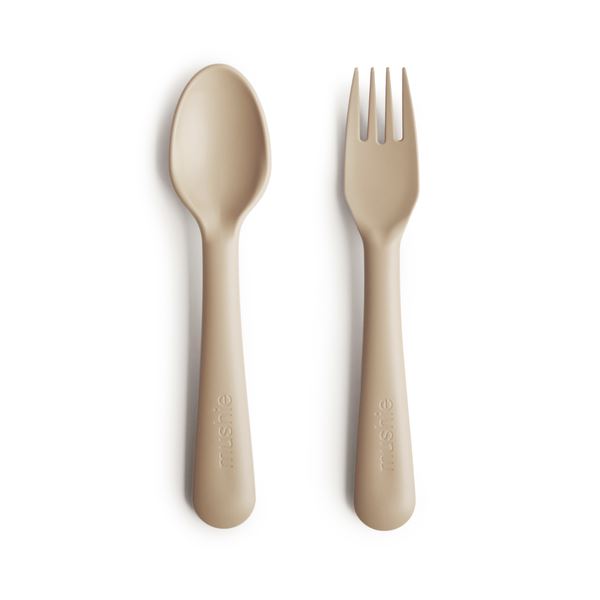 Fork and spoon set vanilla mushie Meal mushie 