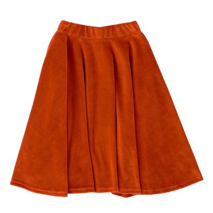 Velour long twirly skirt ginger fox Raspberry Republic Skirt Raspberry Republic 