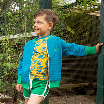 Alba quilted jacket turkish tile AlbaBaby Tops Alba of Denmark 