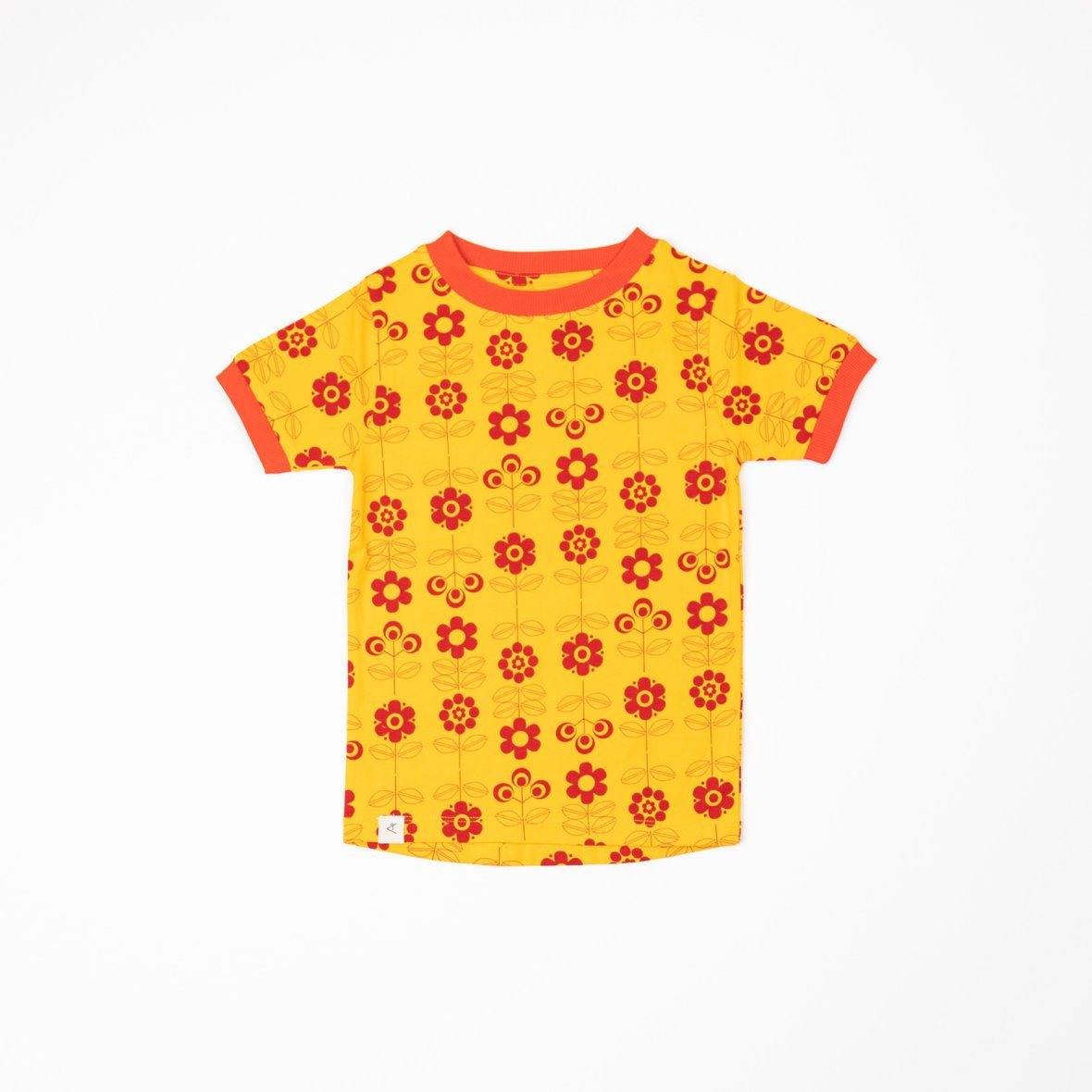 Bella t-shirt old gold fairy tail flowers AlbaBaby Tops Alba of Denmark 